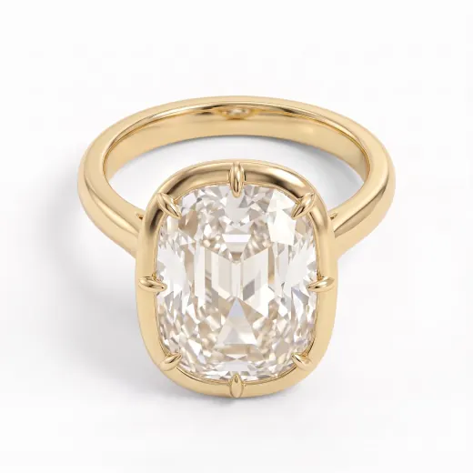 Elongated Antique Cushion Ring