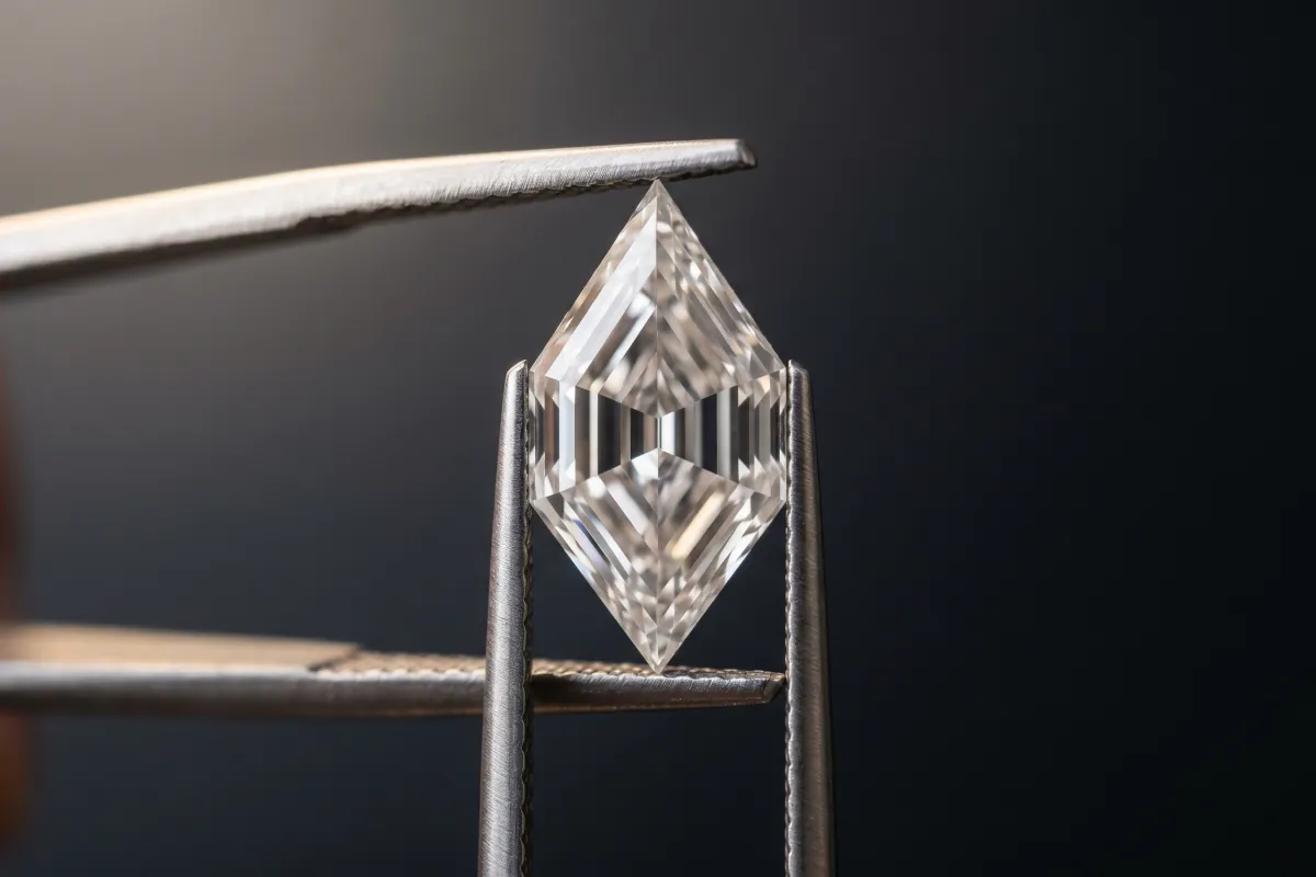 Exotic and elongated lab-grown diamond shapes displayed together