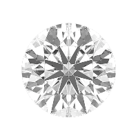 4 Round cut lab-grown diamond shape
