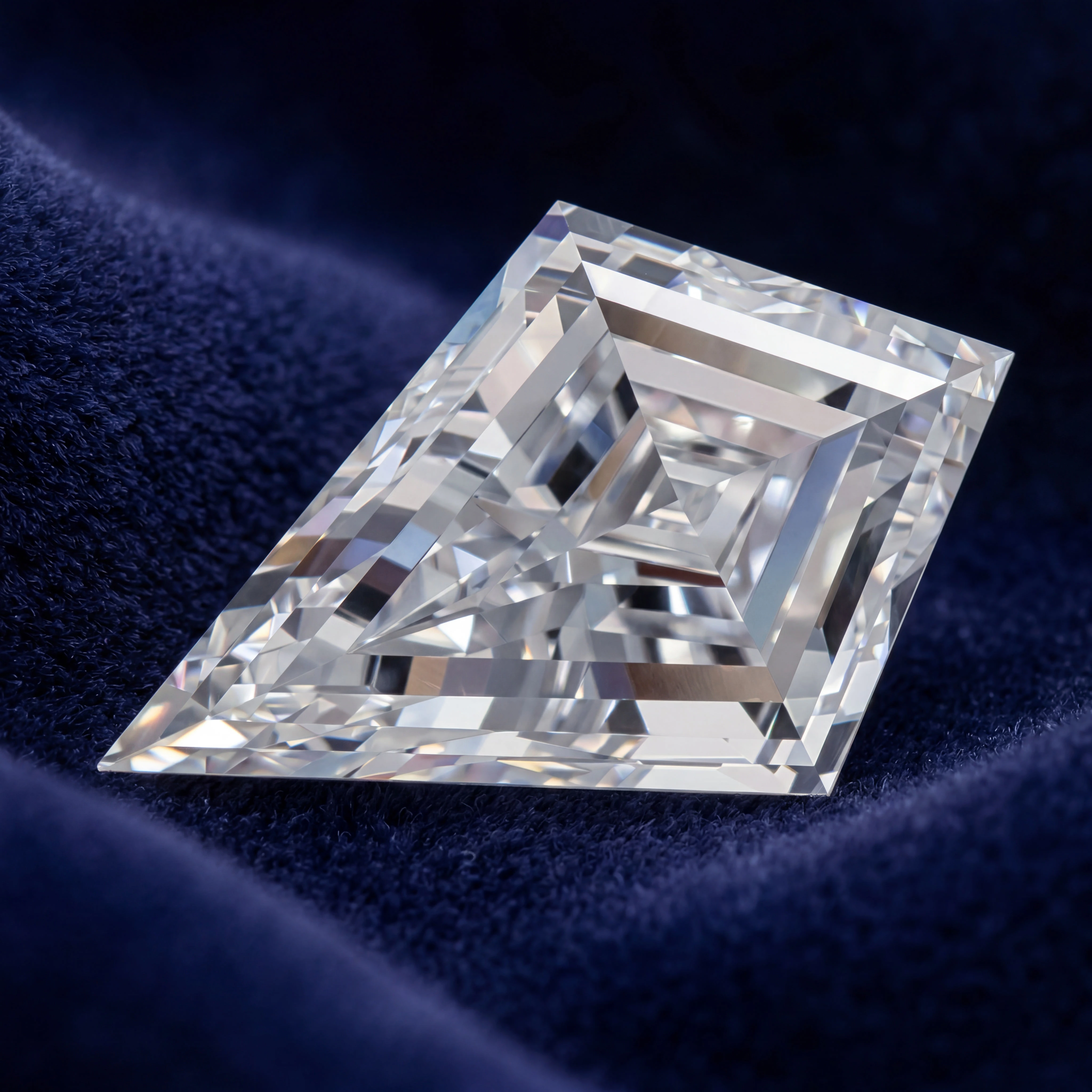 3.25ct kite cut D VVS2 lab grown diamond