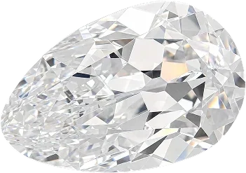 Old Mine Pear cut diamond