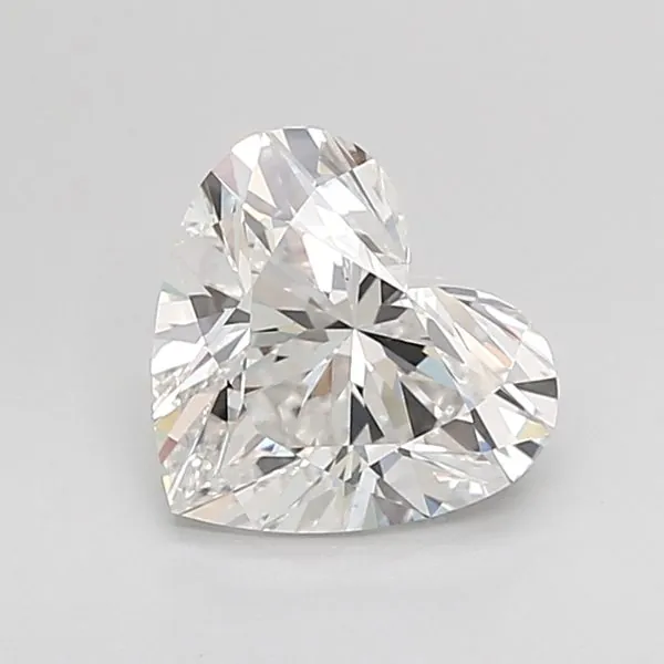 Heart lab-grown diamond, IGI certified, face-up
