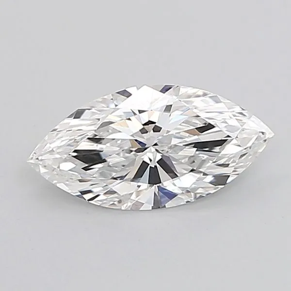 Marquise lab-grown diamond, IGI certified, face-up