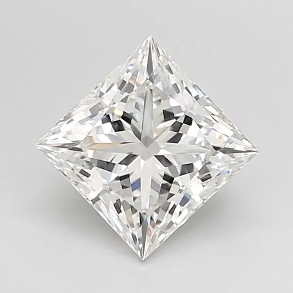 Princess lab-grown diamond, IGI certified, face-up