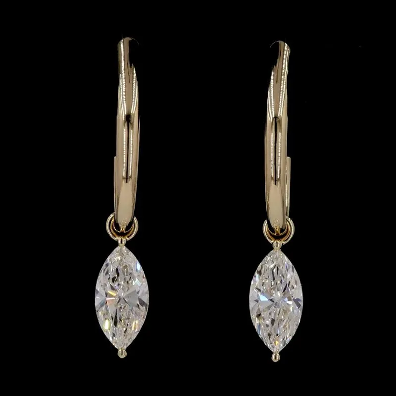 Marquise Drop Earrings, design GD-DE-011
