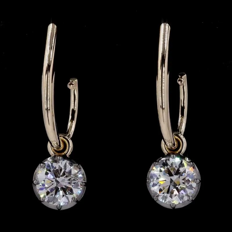 Round Drop Earrings, design GD-DE-025