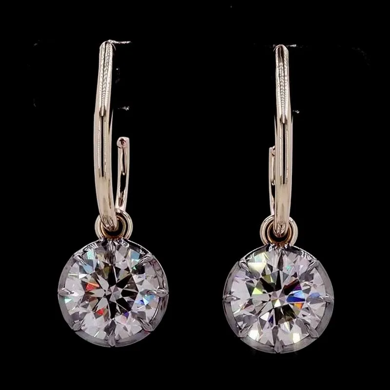 Round Drop Earrings, design GD-DE-035