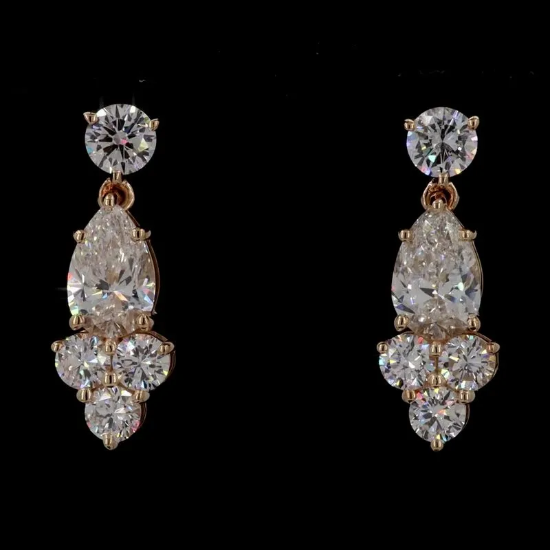 Round Drop Earrings, design GD-DE-040