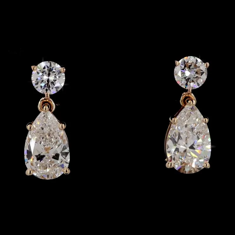 Round Drop Earrings, design GD-DE-046
