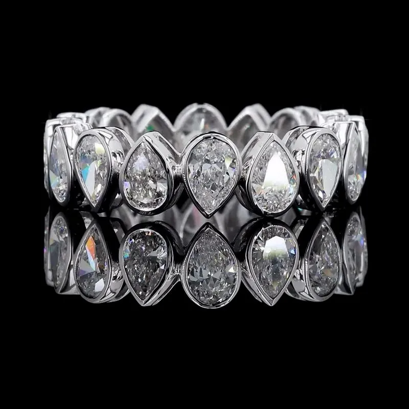 Pear Eternity Band, design GD-EB-020