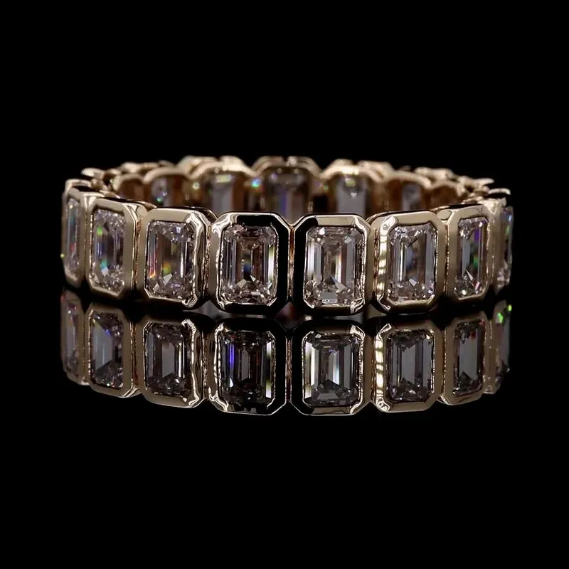 Emerald-Cut Eternity Band, design GD-EB-025