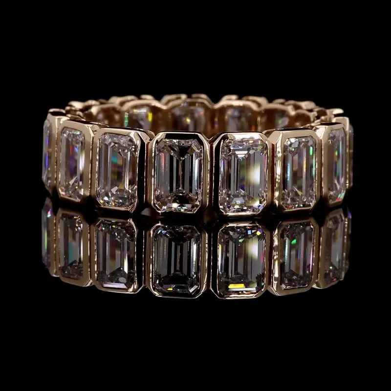 Emerald-Cut Eternity Band, design GD-EB-045