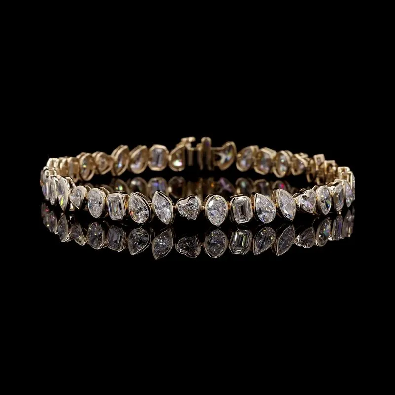 Mixed-Shape Tennis Bracelet, design GD-FB-007