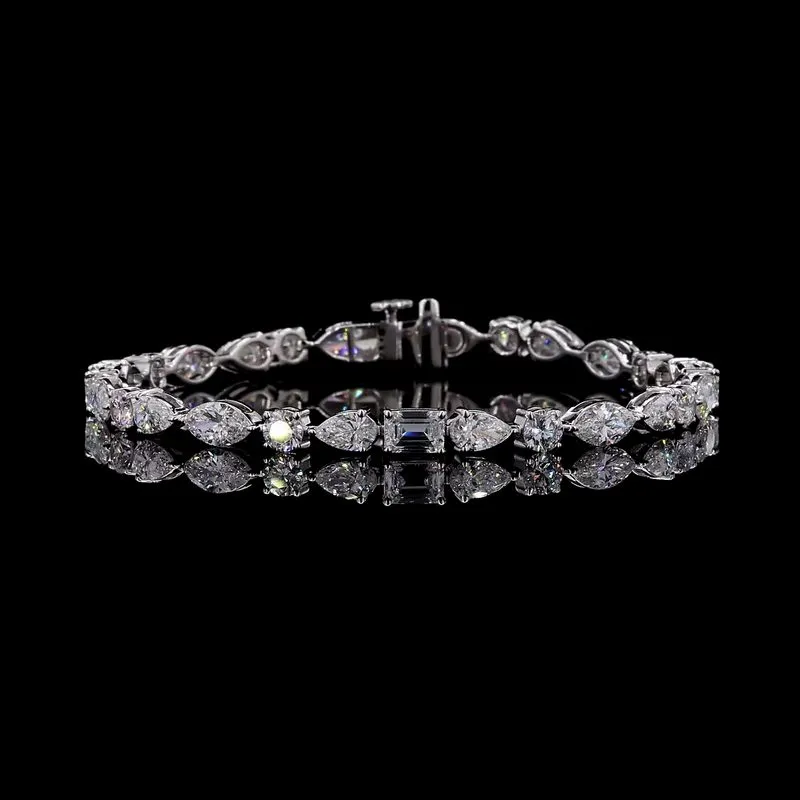 Mixed-Shape Tennis Bracelet, design GD-FB-011