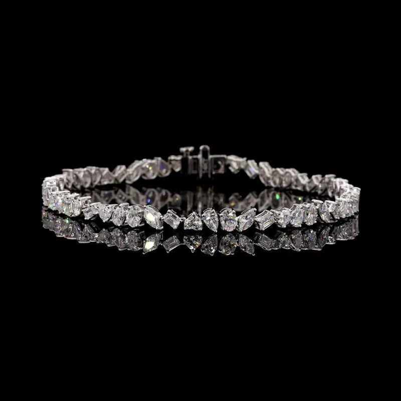 Mixed-Shape Tennis Bracelet, design GD-FB-014