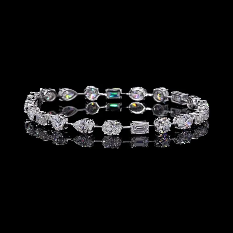 Mixed-Shape Tennis Bracelet, design GD-FB-016