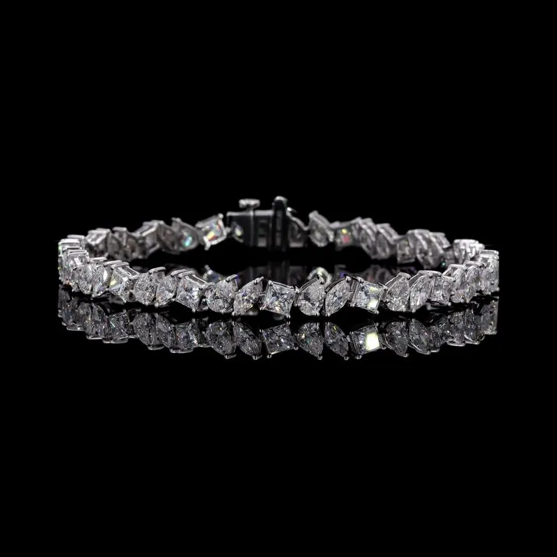 Mixed-Shape Tennis Bracelet, design GD-FB-017