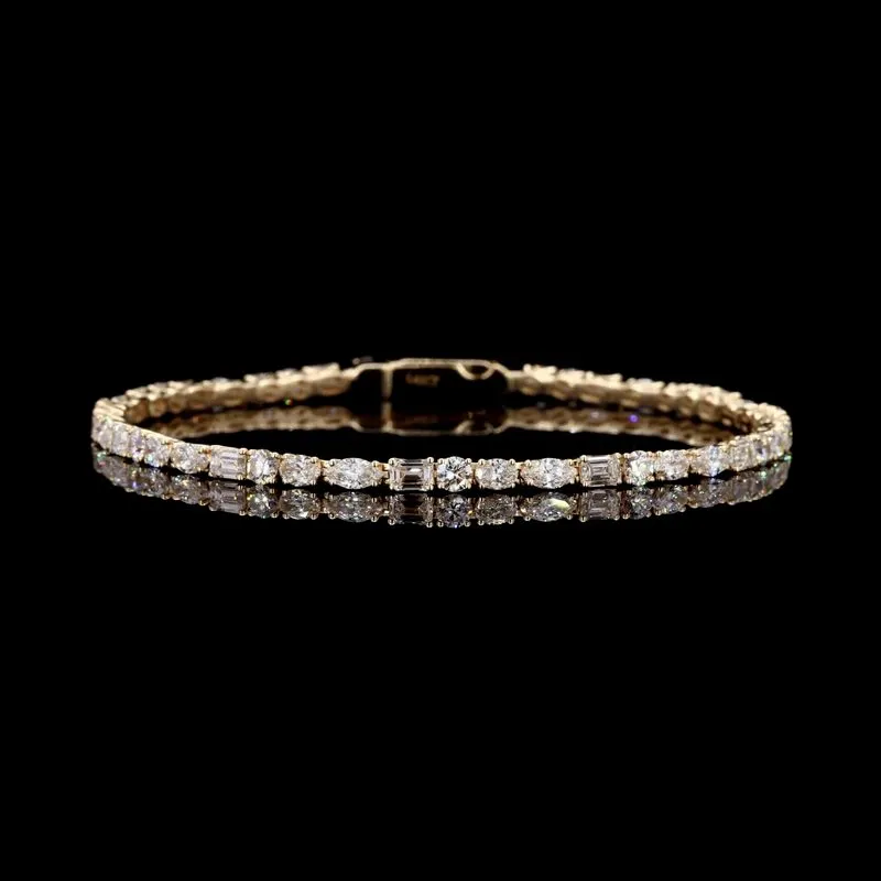 Mixed-Shape Tennis Bracelet, design GD-FB-019