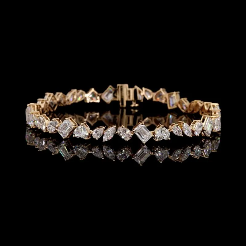 Mixed-Shape Tennis Bracelet, design GD-FB-022