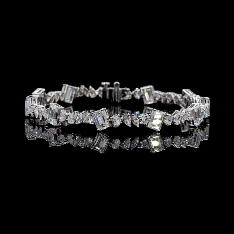Mixed-Shape Tennis Bracelet, design GD-FB-025