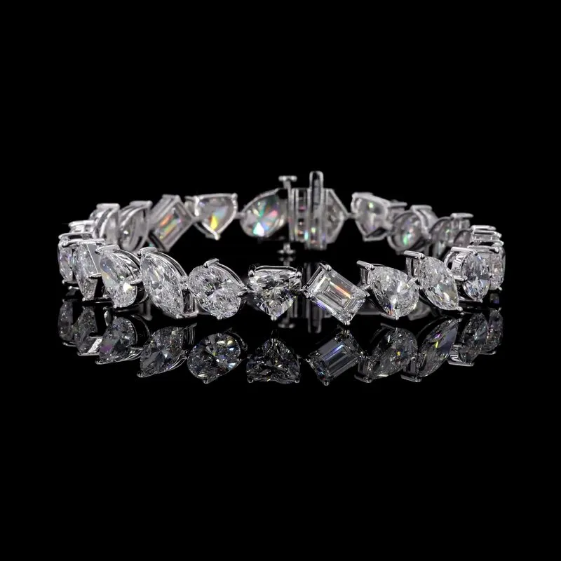 Mixed-Shape Tennis Bracelet, design GD-FB-027