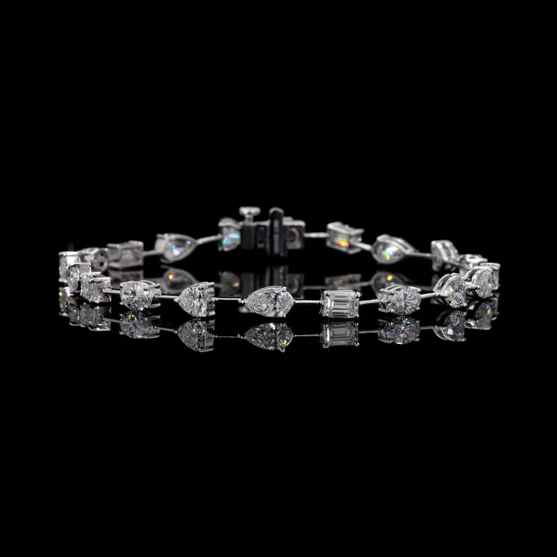 Mixed-Shape Tennis Bracelet, design GD-FB-031