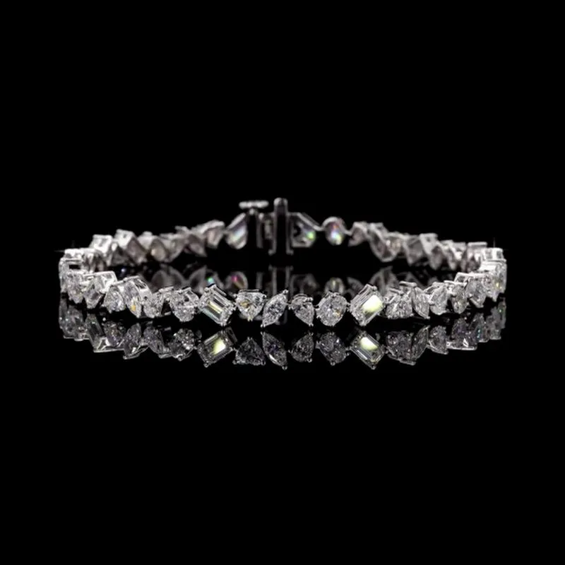Mixed-Shape Tennis Bracelet, design GD-FB-041