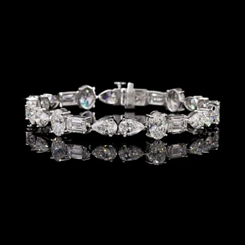 Mixed-Shape Tennis Bracelet, design GD-FB-042