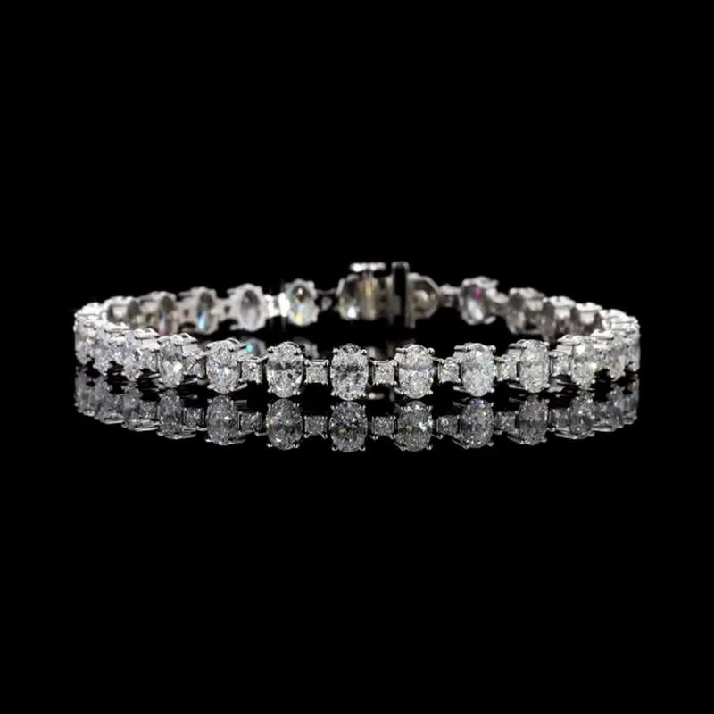 Mixed-Shape Tennis Bracelet, design GD-FB-044