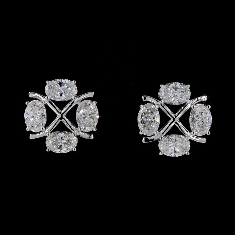 Oval Stud Earrings, design GD-SE-015