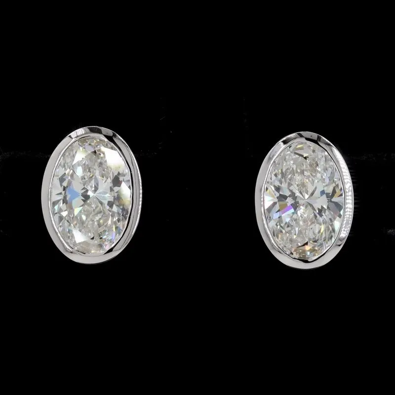 Oval Stud Earrings, design GD-SE-020