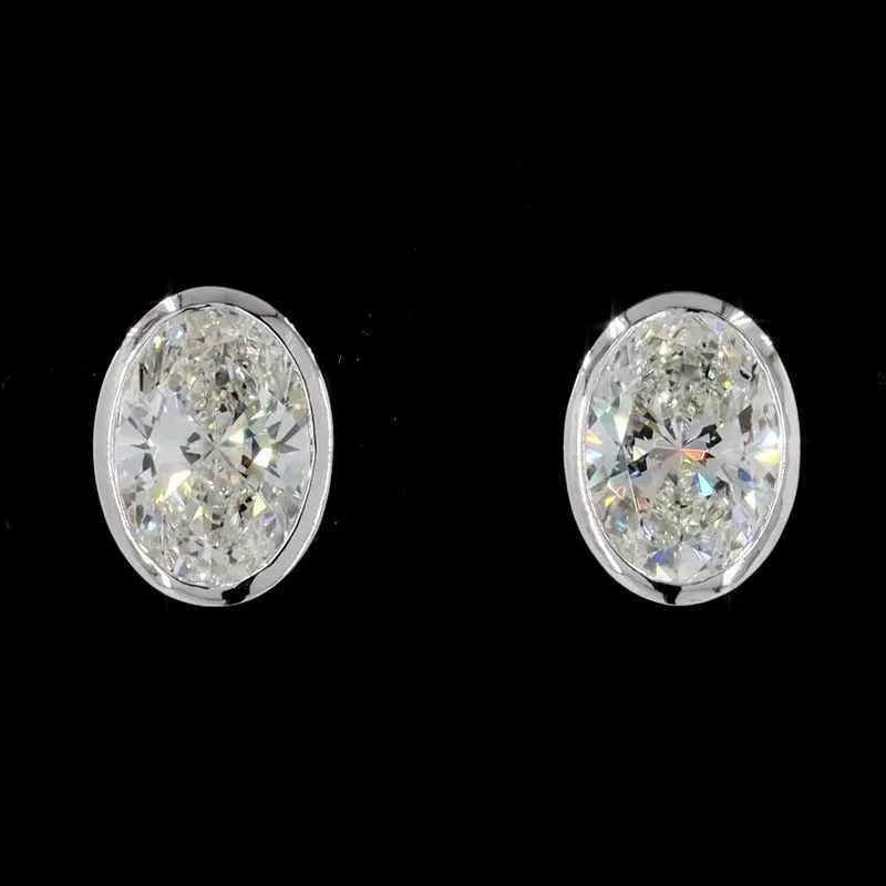 Oval Stud Earrings, design GD-SE-049