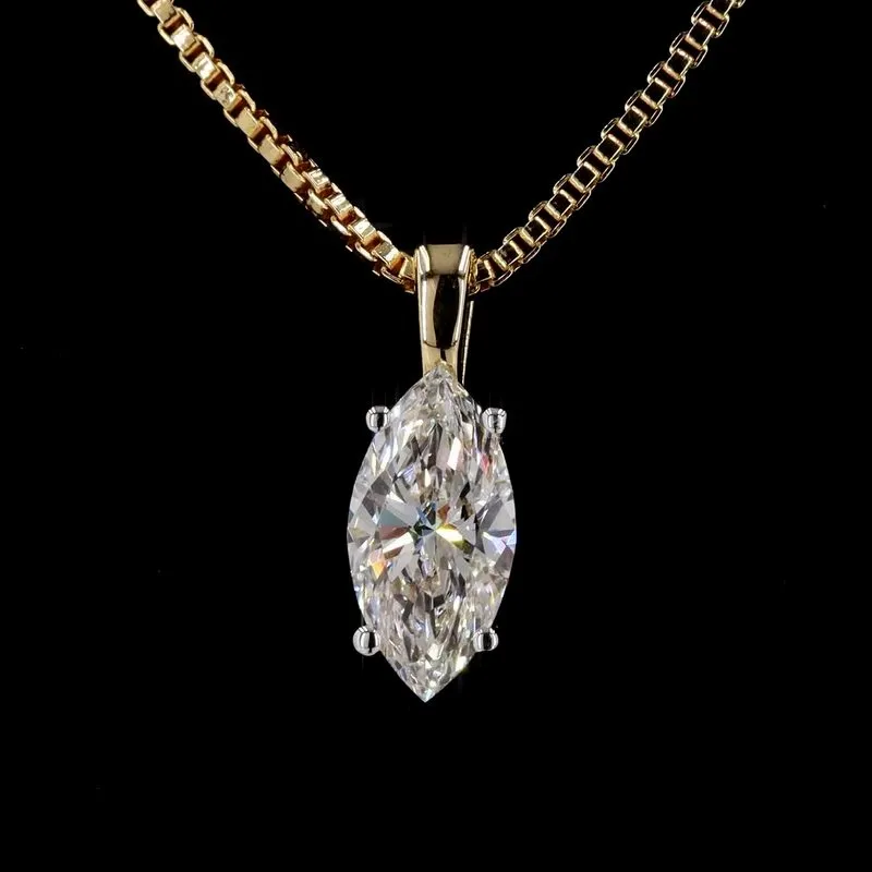 Marquise Solitaire Pendant, design GD-SP-002