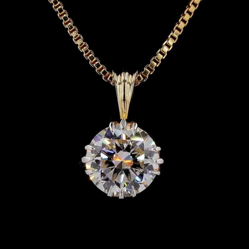 Round Solitaire Pendant, design GD-SP-011