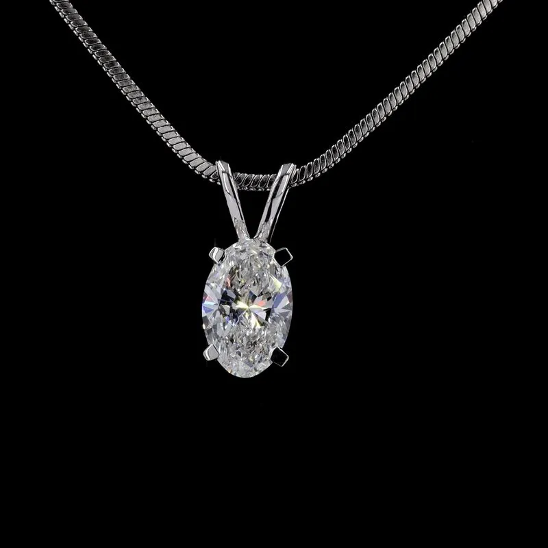 Oval Solitaire Pendant, design GD-SP-012