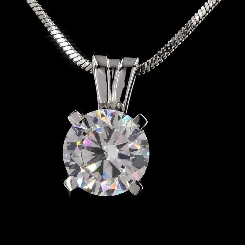 Round Solitaire Pendant, design GD-SP-021