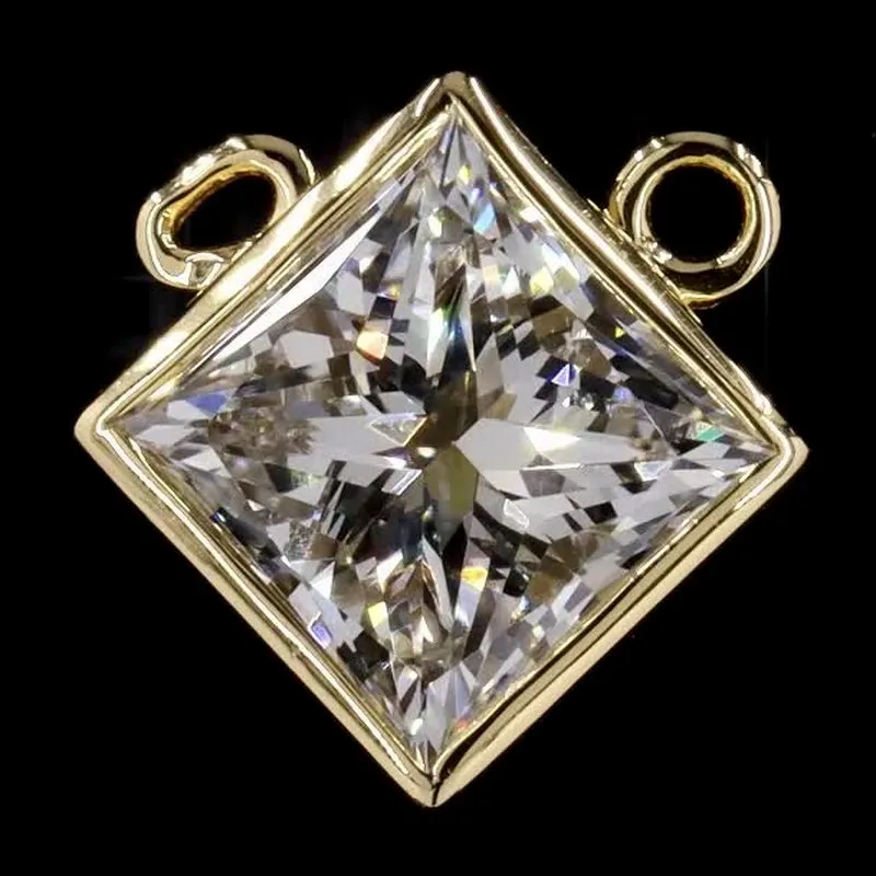 Princess Bezel Solitaire Pendant, design GD-SP-032