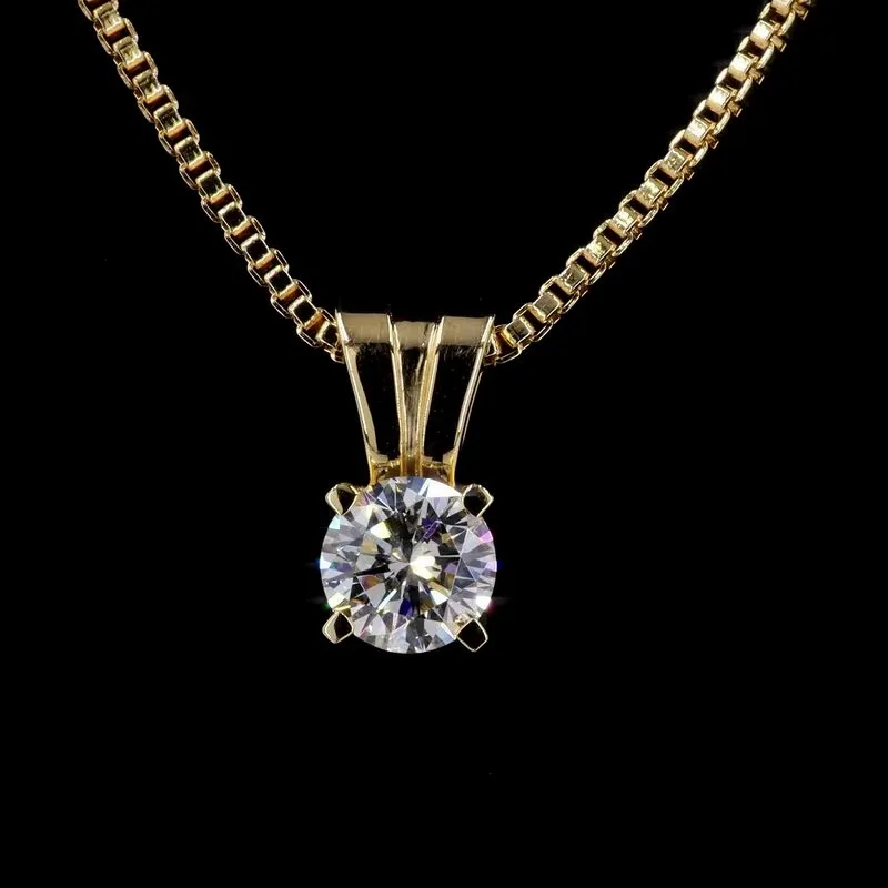Round Solitaire Pendant, design GD-SP-036