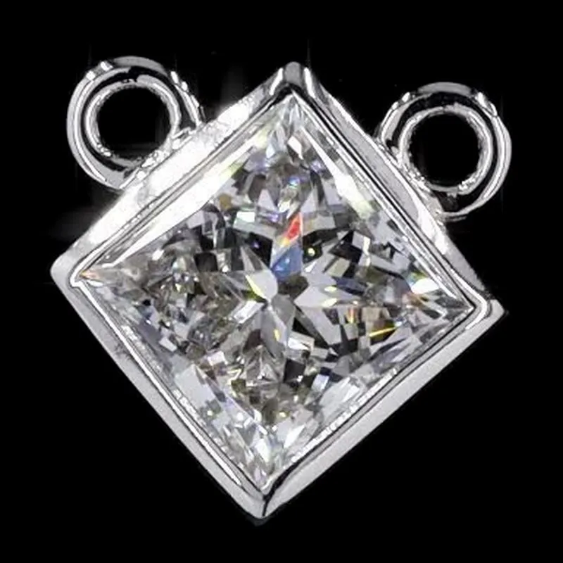 Princess Bezel Solitaire Pendant, design GD-SP-039