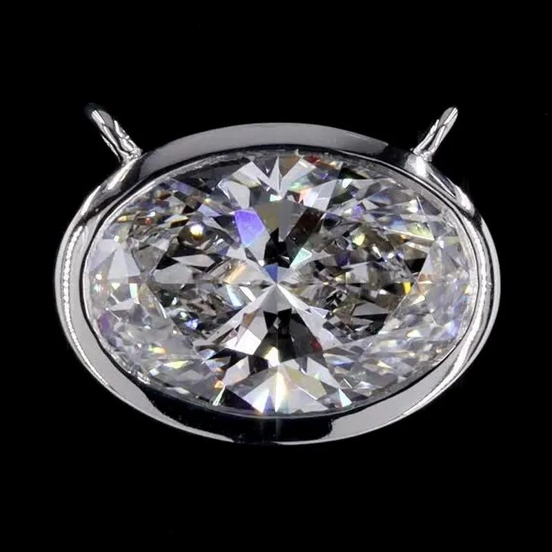 Oval Bezel Solitaire Pendant, design GD-SP-040
