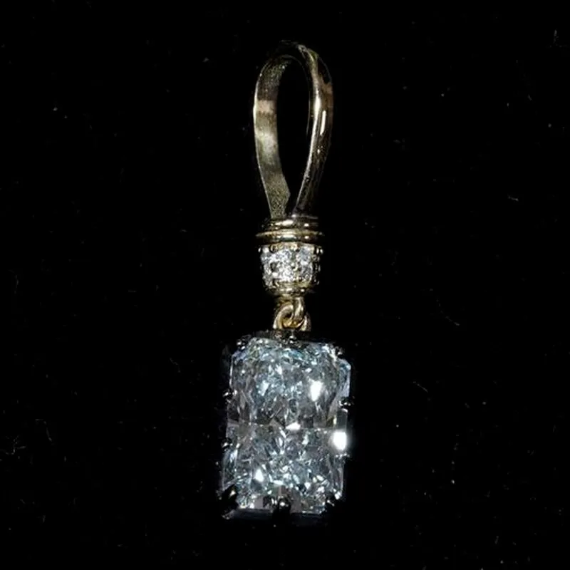 Radiant Georgian Solitaire Pendant, design GD-SP-042