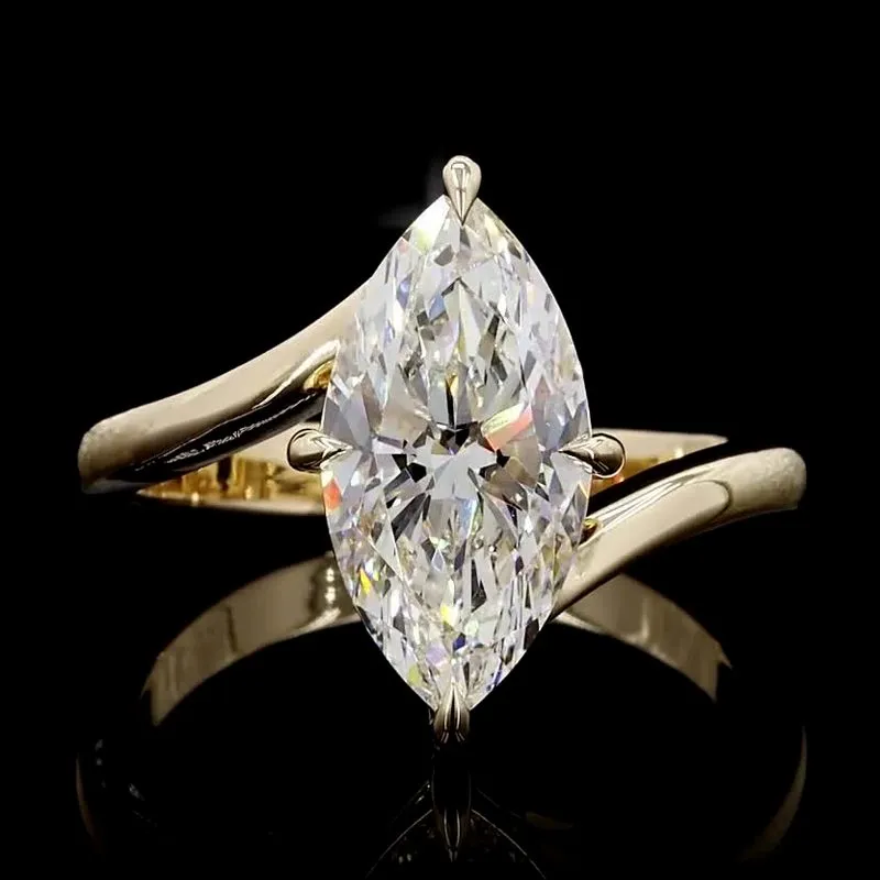 Marquise Solitaire Ring, design GD-SR-011