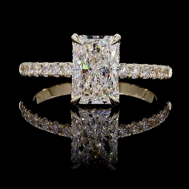 Radiant Solitaire Ring, design GD-SR-018