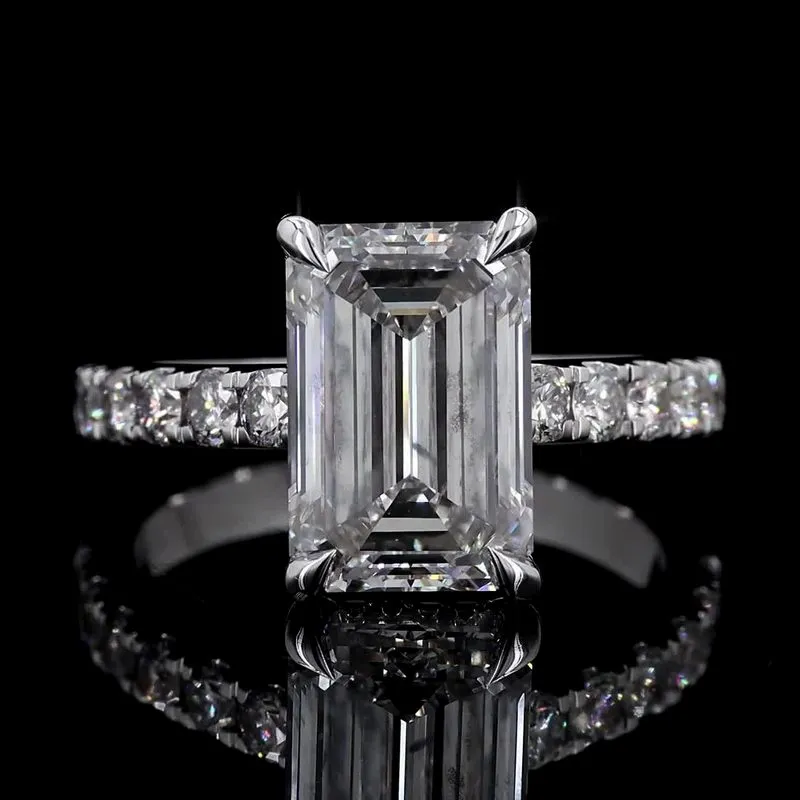 Emerald-Cut Solitaire Ring, design GD-SR-024