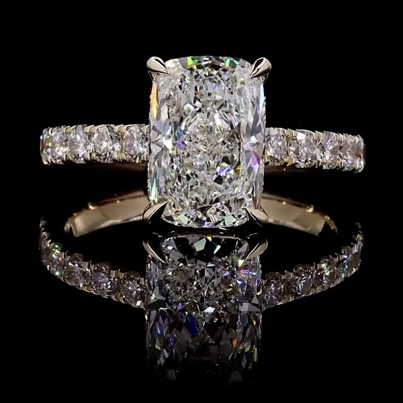 Cushion Solitaire Ring, design GD-SR-025