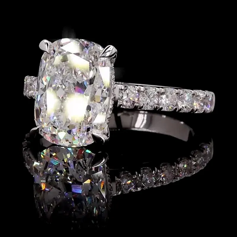 Cushion Solitaire Ring, design GD-SR-037