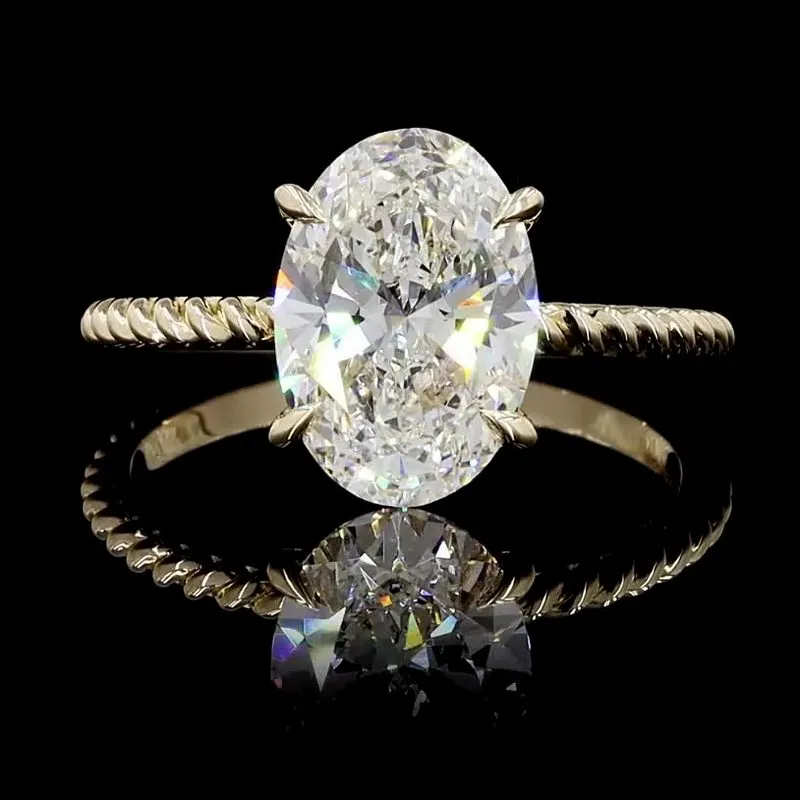 Oval Solitaire Ring, design GD-SR-039