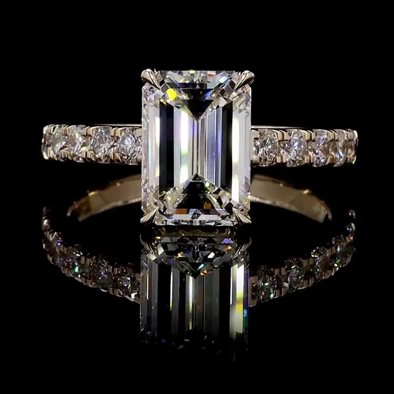 Emerald-Cut Solitaire Ring, design GD-SR-041