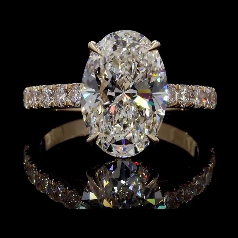 Oval Solitaire Ring, design GD-SR-043