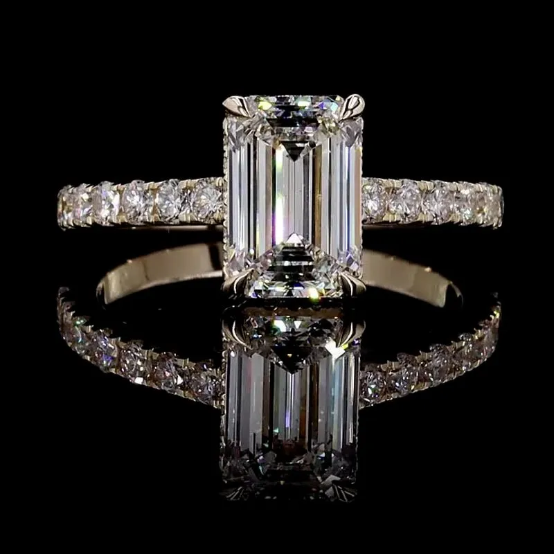 Emerald-Cut Solitaire Ring, design GD-SR-047